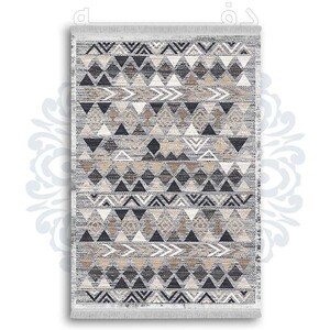 فرشینه دفه از جنس پارچه شانل ترک طرح  گلیم کد 34