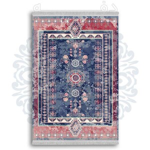 فرشینه دفه از جنس پارچه شانل ترک طرح  گلیم کد 38