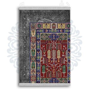 فرشینه دفه از جنس پارچه شانل ترک طرح  گلیم کد 51