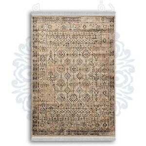 فرشینه دفه از جنس پارچه شانل ترک طرح  گلیم کد 60