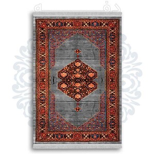 فرشینه دفه از جنس پارچه شانل ترک طرح  گلیم کد 67