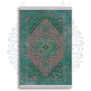 فرشینه دفه از جنس پارچه شانل ترک طرح  گلیم کد 70