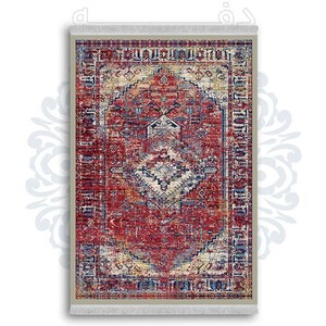 فرشینه دفه از جنس پارچه شانل ترک طرح  گلیم کد 75