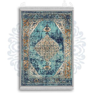 فرشینه دفه از جنس پارچه شانل ترک طرح  گلیم کد 77