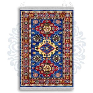 فرشینه دفه از جنس پارچه شانل ترک طرح  گلیم کد 81