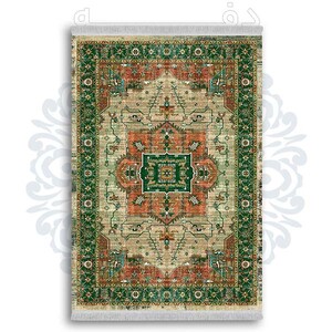 فرشینه دفه از جنس پارچه شانل ترک طرح  گلیم کد 88