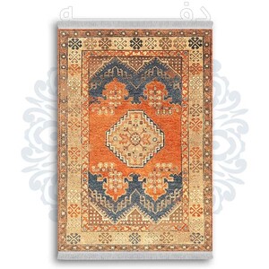 فرشینه دفه از جنس پارچه شانل ترک طرح  گلیم کد 107