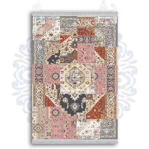 فرشینه دفه از جنس پارچه شانل ترک طرح  گلیم کد 108