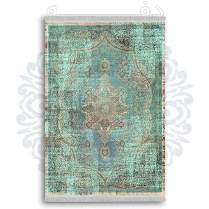 فرشینه دفه از جنس پارچه شانل ترک طرح  گلیم کد 117