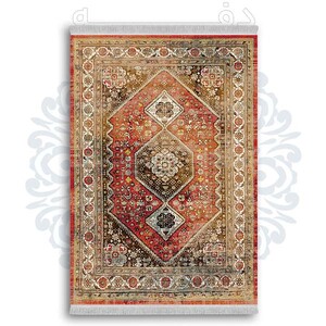 فرشینه دفه از جنس پارچه شانل ترک طرح  گلیم کد 121