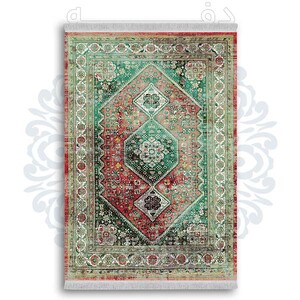 فرشینه دفه از جنس پارچه شانل ترک طرح  گلیم کد 122