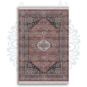 فرشینه دفه از جنس پارچه شانل ترک طرح  گلیم کد 140