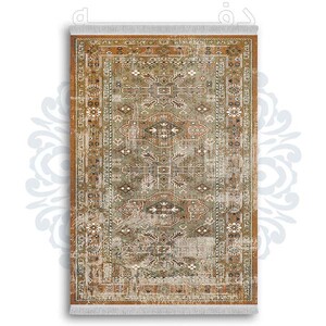 فرشینه دفه از جنس پارچه شانل ترک طرح  گلیم کد 148