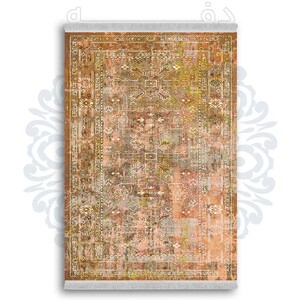 فرشینه دفه از جنس پارچه شانل ترک طرح  گلیم کد 149