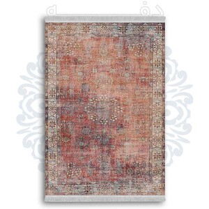 فرشینه دفه از جنس پارچه شانل ترک طرح  گلیم کد 151