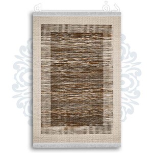 فرشینه دفه از جنس پارچه شانل ترک طرح  گلیم کد 153