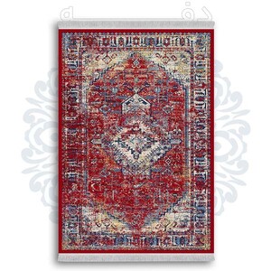 فرشینه دفه از جنس پارچه شانل ترک طرح  گلیم کد 164