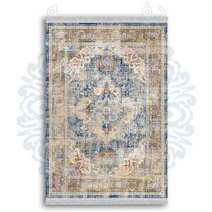 فرشینه دفه از جنس پارچه شانل ترک طرح  گلیم کد 169