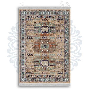 فرشینه دفه از جنس پارچه شانل ترک طرح  گلیم کد 179