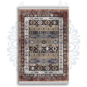 فرشینه دفه از جنس پارچه شانل ترک طرح  گلیم کد 185