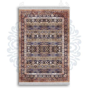 فرشینه دفه از جنس پارچه شانل ترک طرح  گلیم کد 187