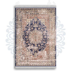 فرشینه دفه از جنس پارچه شانل ترک طرح  گلیم کد 191