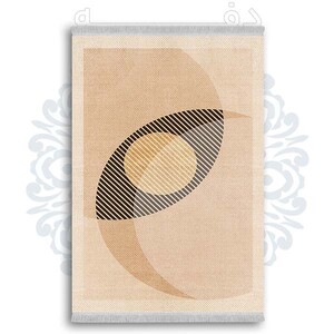 فرشینه دفه از جنس پارچه شانل ترک طرح  گلیم کد 204