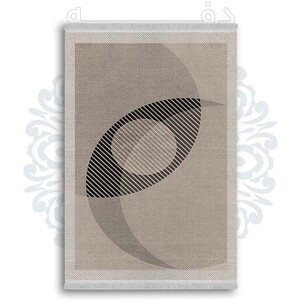 فرشینه دفه از جنس پارچه شانل ترک طرح  گلیم کد 205