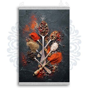 فرشینه دفه از جنس پارچه شانل ترک طرح  آشپزخانه کد 6