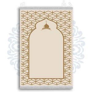 فرشینه دفه از جنس پارچه شانل ترک طرح  سجاده کد 9