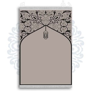 فرشینه دفه از جنس پارچه شانل ترک طرح  سجاده کد 17