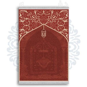 فرشینه دفه از جنس پارچه شانل ترک طرح  سجاده کد 20