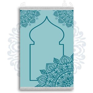 فرشینه دفه از جنس پارچه شانل ترک طرح  سجاده کد 26