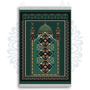 فرشینه دفه از جنس پارچه شانل ترک طرح  سجاده کد 31