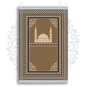 فرشینه دفه از جنس پارچه شانل ترک طرح  سجاده کد 34