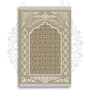 فرشینه دفه از جنس پارچه شانل ترک طرح  سجاده کد 56