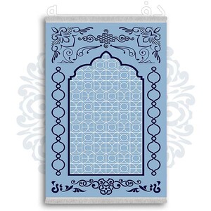 فرشینه دفه از جنس پارچه شانل ترک طرح  سجاده کد 59