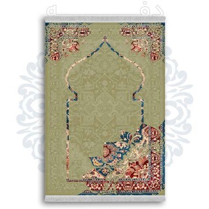 فرشینه دفه از جنس پارچه شانل ترک طرح  سجاده کد 64