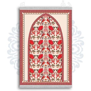 فرشینه دفه از جنس پارچه شانل ترک طرح  سجاده کد 92