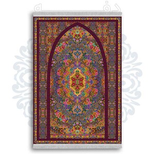 فرشینه دفه از جنس پارچه شانل ترک طرح  سجاده کد 93