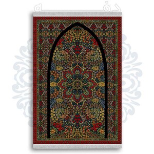 فرشینه دفه از جنس پارچه شانل ترک طرح  سجاده کد 94