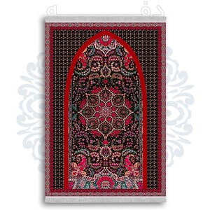 فرشینه دفه از جنس پارچه شانل ترک طرح  سجاده کد 95