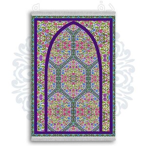 فرشینه دفه از جنس پارچه شانل ترک طرح  سجاده کد 96