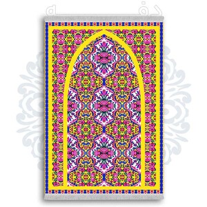 فرشینه دفه از جنس پارچه شانل ترک طرح  سجاده کد 103