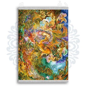 فرشینه دفه از جنس پارچه شانل ترک طرح فانتزی کد 228