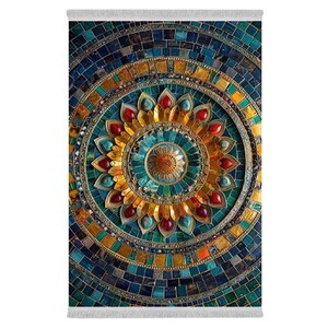 فرشینه دفه از جنس پارچه هازان مخمل ترک طرح مدرن کد 28