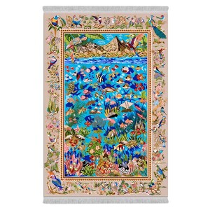 فرشینه دفه از جنس پارچه هازان مخمل ترک طرح مدرن کد 44