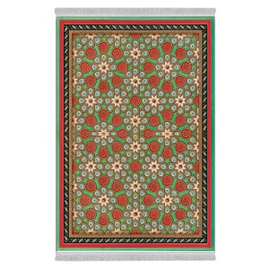 فرشینه دفه از جنس پارچه هازان مخمل ترک طرح مدرن کد 55