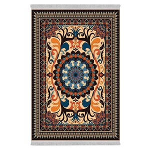 فرشینه دفه از جنس پارچه هازان مخمل ترک طرح مدرن کد 57