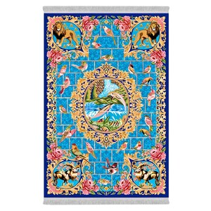 فرشینه دفه از جنس پارچه هازان مخمل ترک طرح مدرن کد 74